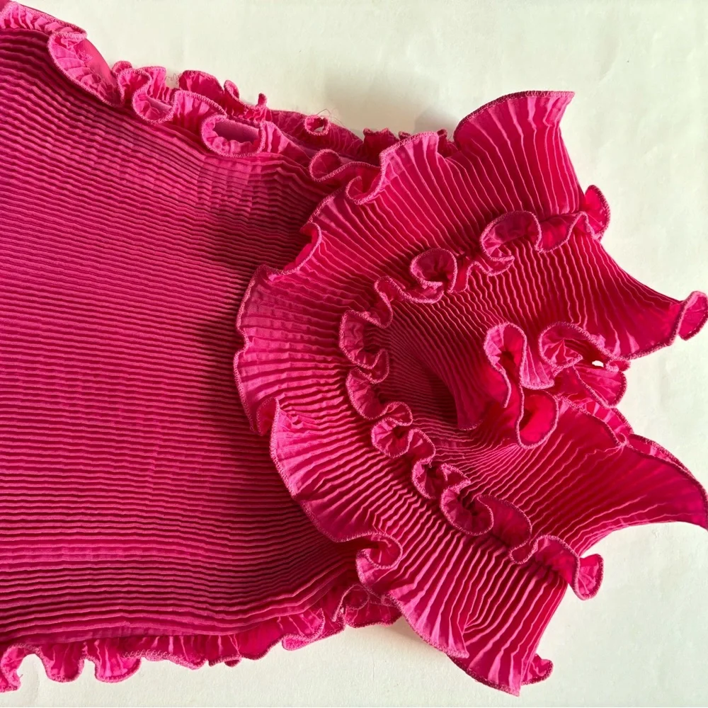 UNGARO Ruffle Dress - Picture 8 of 8